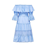 Sophie offshoulder tiered midi dress