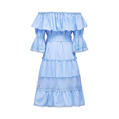Sophie offshoulder tiered midi dress
