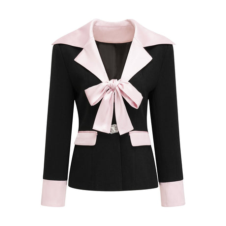 Uaine black jacket  skirt matching set