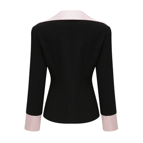 Uaine black jacket  skirt matching set