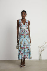 Victoire floralprinted midi dress