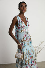 Victoire floralprinted midi dress