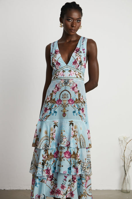 Victoire floralprinted midi dress
