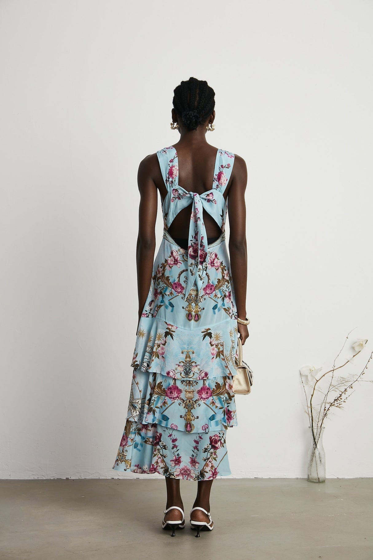 Victoire floralprinted midi dress