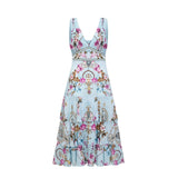 Victoire floralprinted midi dress