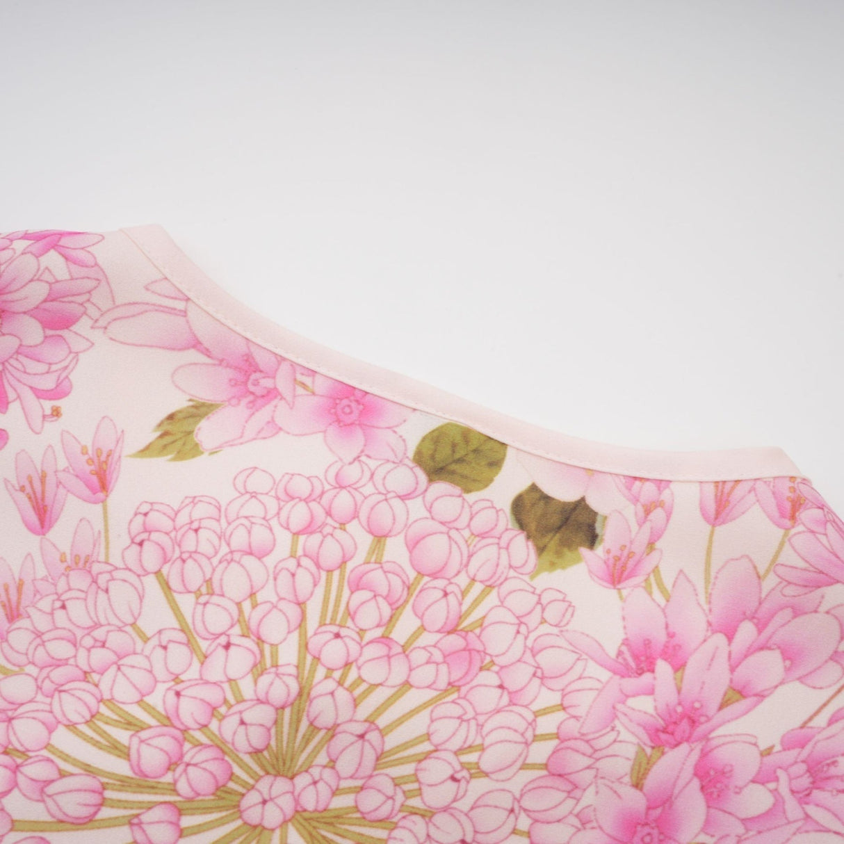 Yvette pink floralprint midi dress
