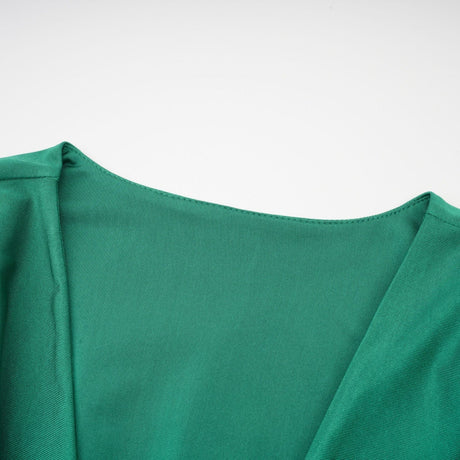 Yvette ruched Vneck mini dress